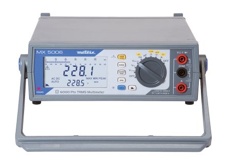Metrix MX 5006, TischDigital Multimeter, CAT III 1000V Ac / 20A Ac, 60MΩ