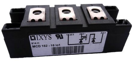 IXYS Module Thyristor Dual, MCMA260P1600YA, 260A, 220mA, 1600V, Boîtier Y4, 7 Broches