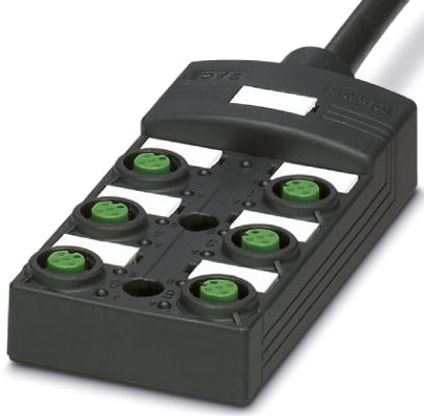 Phoenix Contact 传感器分线盒, SACB系列, M12分线盒, 6端口, 5线路