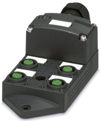 Phoenix Contact SACB Sensor-Box 4 Anschlüsse 5 Auslässe M12 Gerade