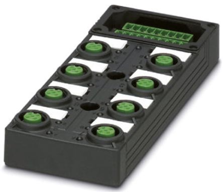 Phoenix Contact 传感器分线盒, SACB系列, M12分线盒, 8端口, 5线路