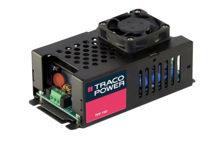 TRACOPOWER Switching Power Supply, TPP 150-112, 12V Dc, 12.5A, 150W, 1 Output, 90 → 264V Ac Input Voltage