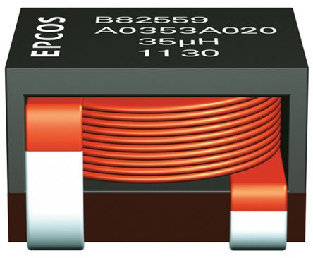 EPCOS, B82559A, ERU20 Shielded Wire-wound SMD Inductor With A Ferrite Core, 1 μH ±10% Wire-Wound 50A Idc