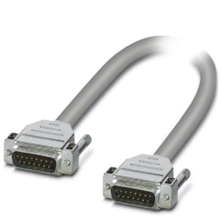 Phoenix Contact CABLE-D15SUB/S/S/300/KONFEK/S Serielles Kabel / Sub-D, 15-polig Stecker / Sub-D, 15-polig Stecker, 3m,