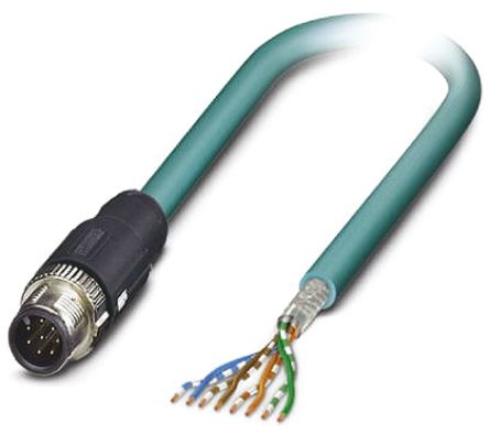 Phoenix Contact Cable Ethernet Cat5 De Color Azul, Long. 10m, Funda De Poliuretano (PUR)