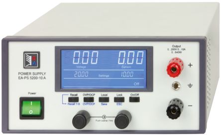 EA Elektro-Automatik EA-PS 5200-10 A Analog, Digital Labornetzgerät 640W, 0 → 200V / 10A