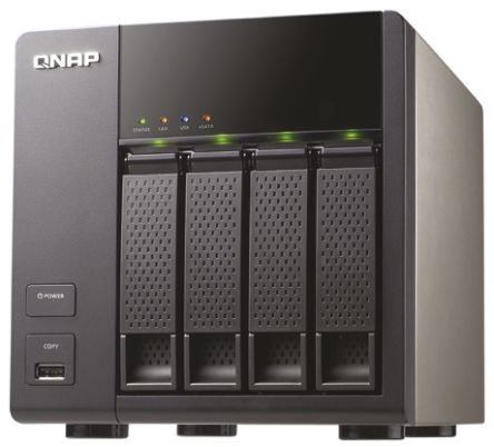 QNAP TS-420 4 Bay Personal Cloud NAS DLNA Mobile App Marvel 1.6GHZ 512MB RAM USB3 2x LAN