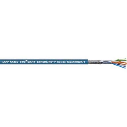 Lapp Cat5e Ethernet Cable, SF/UTP, Blue PUR Sheath, 50m