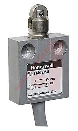 Honeywell Interruttore Di Fine Corsa, Tasto A Rotella, NO/NC, 250V, 5A, IP66, IP67, IP68