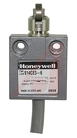 Honeywell 14CE, 914CE Endschalter, Rollenstößel, 1-poliger Wechsler, Schließer/Öffner, IP66, IP67, IP68, Zinkdruckguss,