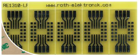 Roth Elektronik Universalplatine FR4 Epoxid Glasfaser-Laminat 35μm 1-seitig 88 X 34.7 X 0.8mm SM