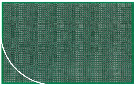 Roth Elektronik CI Format Eurocard,, RE212-LFDS, Double Face, Dimensions 160.15 X 100.2mm, Pas 2.54 X 2.54mm, FR4