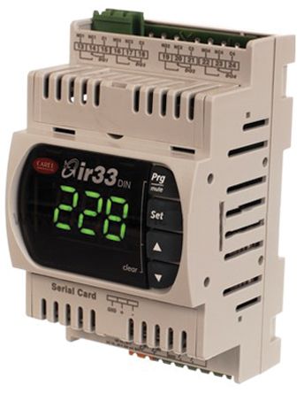 Carel DN33 Zweipunkt-Temperaturregler, 4 X/ Thermoelement, Typ K Eingang, 24 V Ac, 30 V Dc, 110 X 70mm