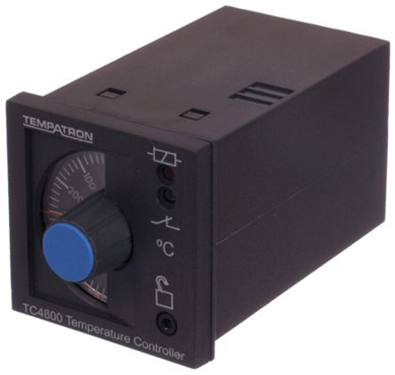 Tempatron Controlador De Temperatura ON/OFF, 48 X 48mm, V Ac Termopar De Tipo K