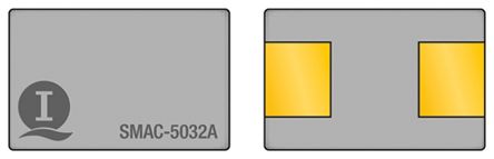 Interquip 9.8304MHz Quarzmodul, Oberflächenmontage, ±30ppm, 12pF, B. 3.2mm, H. 0.8mm, L. 5mm, SMD, 2-Pin
