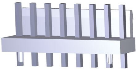 TE Connectivity Economy Power Leiterplatten-Stiftleiste Gerade, 2-polig / 1-reihig, Raster 3.96mm, Kabel-Platine,