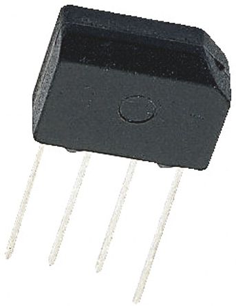 Vishay Brückengleichrichter, 1-phasig 4A 100V THT 1V GBL 4-Pin 500μA