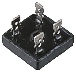 Vishay Brückengleichrichter, 1-phasig 12A 50V Schraubmontage 1.1V GBPC 4-Pin 500μA Siliziumverbindung