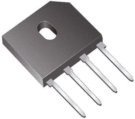 Vishay Brückengleichrichter, 1-phasig 4A 50V THT 1V GBU 4-Pin 500μA Siliziumverbindung