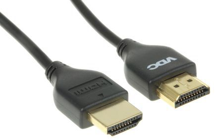 Van Damme HDMI-Kabel A HDMI Stecker B HDMI Stecker, 1.5m, Schwarz