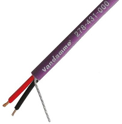 Van Damme Line Level Low Voltage Signal Cable, 4.5mm Od, 100m, Purple