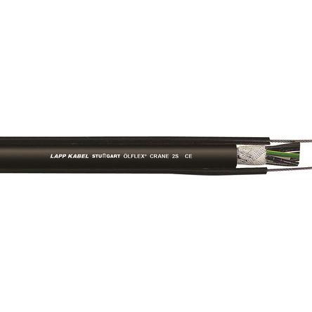 Lapp Câble De Commande ÖLFLEX CRANE 25 500 V, 8 X 1,5 Mm², 15 AWG, Gaine PVC Noir, 10m