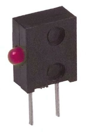 Broadcom THT LED Rot 1,6 V, 90° Subminiatur