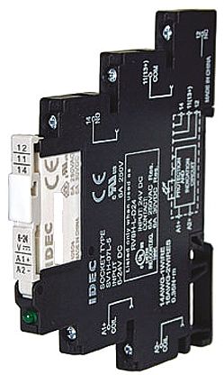 Idec RV8H Interface Relais 230V Ac/dc, 1-poliger Wechsler DIN-Schienen 400V Ac