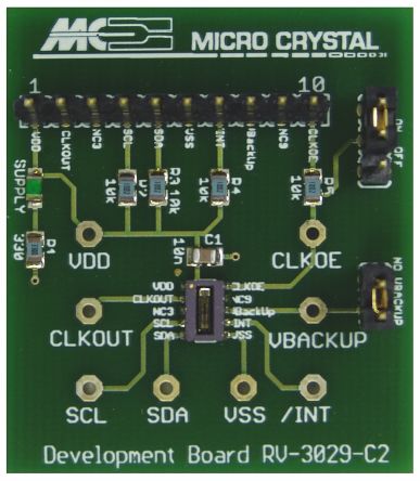 Micro Crystal Carte D'évaluation Horloge En Temps Réel (RTC) Pour RV-3029-C2