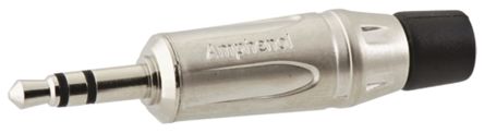 Amphenol Industrial Amphenol Klinken-Stecker Abgewinkelt, 3-polig Stereo, Kabelmontage Lötanschluss