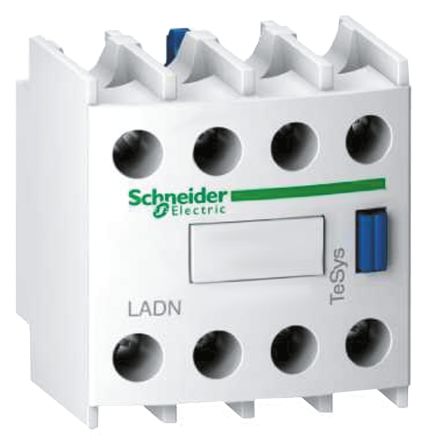 Schneider Electric Hilfskontaktblock 4-polig, 2 Öffner + 2 Schließer Frontmontage Mit Ösenring Anschluss 10 A, 690 V Ac