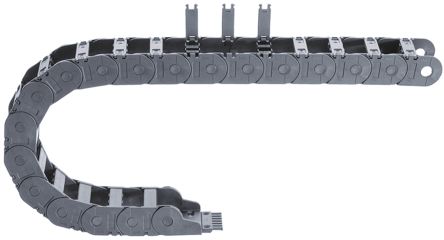 Igus 2700, E-chain Kabel-Schleppkette Schwarz, 91 Mm X 50mm, Länge 1m Igumid G, Seitenwand Flexibel