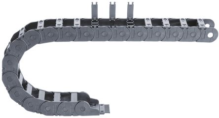 Igus 2700, E-chain Black Cable Chain - Flexible Slot, W141 Mm X D50mm, L1m, 100 Mm Min. Bend Radius, Igumid G