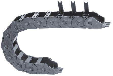 Igus 3500, E-chain Black Cable Chain - Flexible Slot, W95 Mm X D64mm, L1m, 75 Mm Min. Bend Radius, Igumid G