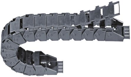 Igus 17, E-chain Kabel-Schleppkette Schwarz, 76 Mm X 39mm, Länge 1m Igumid G, Seitenwand Flexibel
