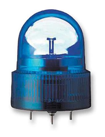Schneider Electric Elemento Luminoso XVR Giratorio, LED, Azul, Ø 120mm, Alim. 24 V Ac / Dc