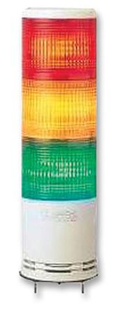 Schneider Electric Harmony XVC LED Signalturm 3-stufig Linse Orange, Rot, Rot/Grün/Orange + Blitz, Dauer 372mm