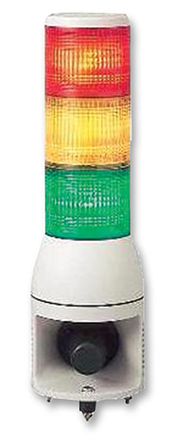 Schneider Electric Harmony XVC LED Signalturm 3-stufig Linse Orange, Rot, Rot/Grün/Orange + Summer Blitz, Dauer 372mm