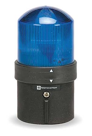Schneider Electric XVB, Glühlampe Blitz Signalleuchte Blau, 24 V Ac, 24 → 48 V Dc, Ø 70mm X 139mm