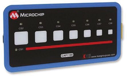 Microchip Kit De Evaluación Táctil Capacitivo CAP1188 RightTouch - DM160222