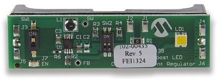 Microchip MCP1643 Boost LED Regler Evaluierungsplatine, 0.5W LED Driver Demo Board Aufwärtsregler