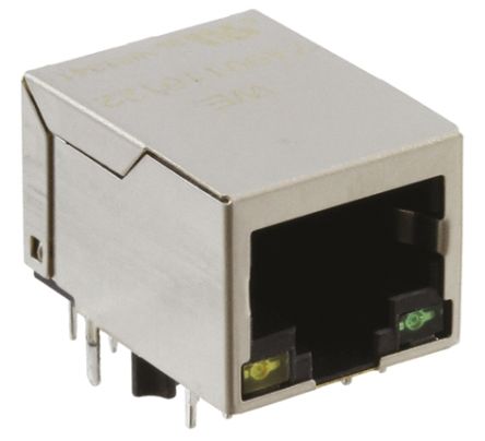 Wurth Elektronik LAN-Ethernet-Transformator Durchsteckmontage 1 Ports -1dB, L. 16.04mm B. 13.5mm T. 21.3mm