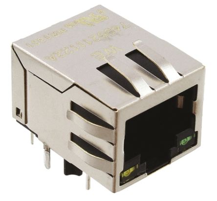 Wurth Elektronik LAN-Ethernet-Transformator Durchsteckmontage 1 Ports -1dB, L. 13.74mm B. 15.88mm T. 21.84mm