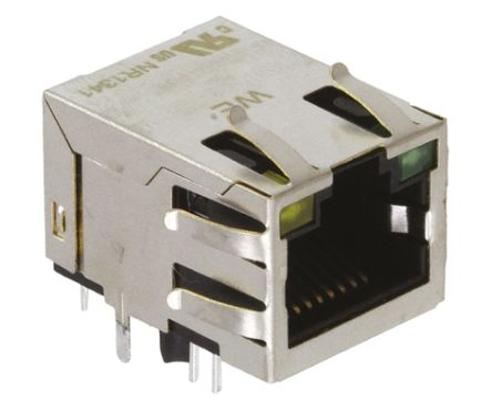 Wurth Elektronik LAN-Ethernet-Transformator Durchsteckmontage 1 Ports -1.7dB, L. 16mm B. 13.55mm T. 21.3mm