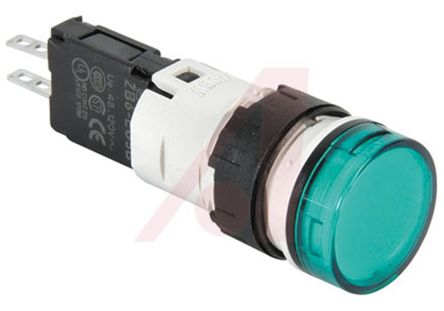 Schneider Electric Leuchtmelder, Harmony XB6 48 → 120V Ac/dc Grün, Ausschnitt-Ø 16mm LED Tafelmontage IP 65
