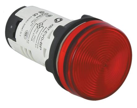 Schneider Electric Leuchtmelder Harmony XB7 120V Ac Rot, Ausschnitt-Ø 22mm LED Tafelmontage IP20, IP65 Schraub