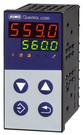 Jumo QUANTROL PID Temperaturregler, 2 X Analog Ausgang, 20 → 30 V Ac/dc, 48 X 96mm