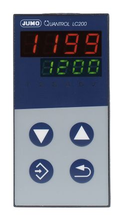 Jumo QUANTROL PID Temperaturregler, 2 X Analog Ausgang, 110 → 240 V Ac, 48 X 96mm