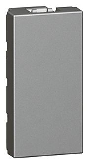 Legrand Abdeckplatte Grau Polycarbonat H. 45mm B. 22.5mm