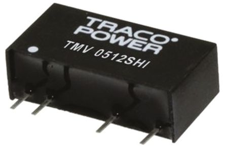TRACOPOWER TMV HI DC/DC-Wandler 1W 12 V Dc IN, 12V Dc OUT / 84mA 5.2kV Dc Isoliert